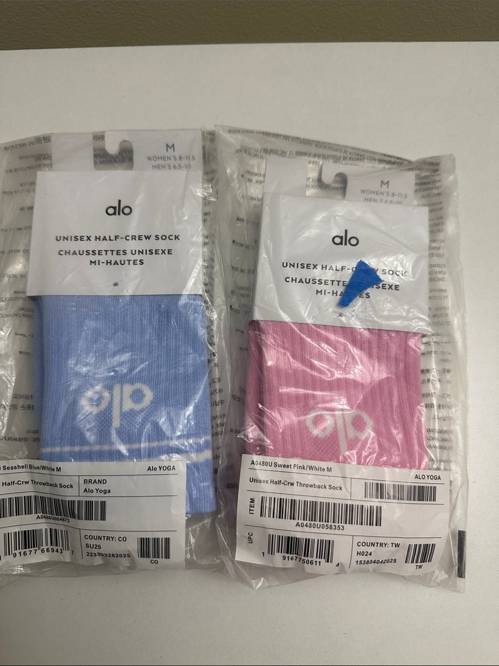 Alo Half Crew Socks Lot